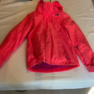 Pink North Face 2-in-1 ski jacket
